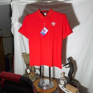 Helly Hansen Red Men's Polo with Chest Emblem